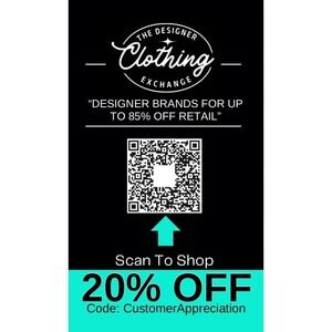 Resale Boutique Thank You Card / QR Code Business‎ Card Graphic Design Services